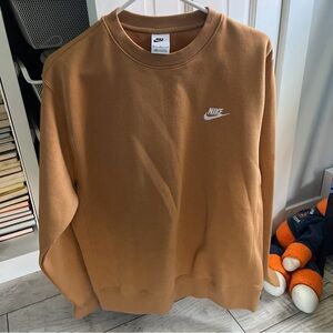 Nike Tan/Brown Crewneck Sweater